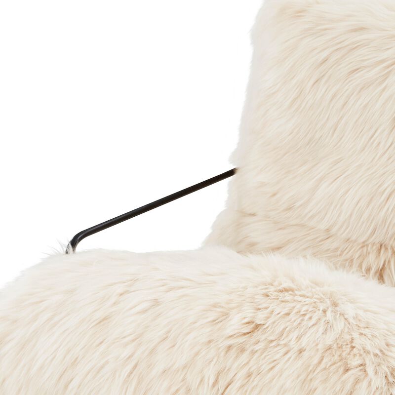 Kimi Natural Genuine Sheepskin chair