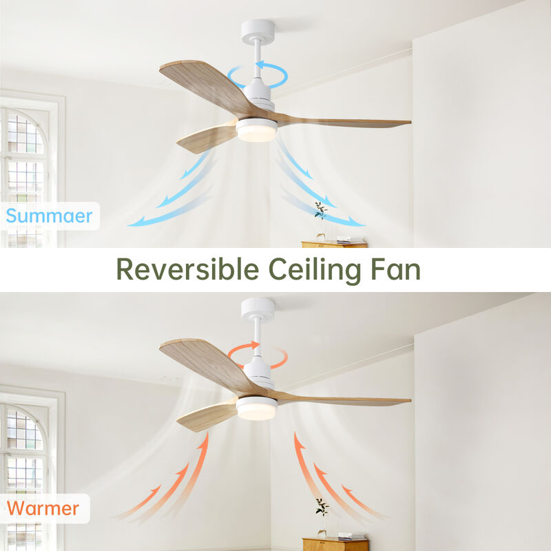 52" Ceiling Fan with LED Light & Remote