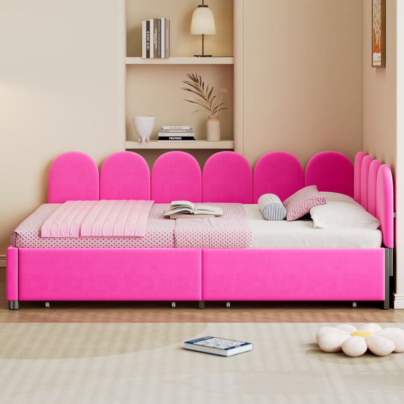 Merax Upholstered Daybed with 2 Drawers