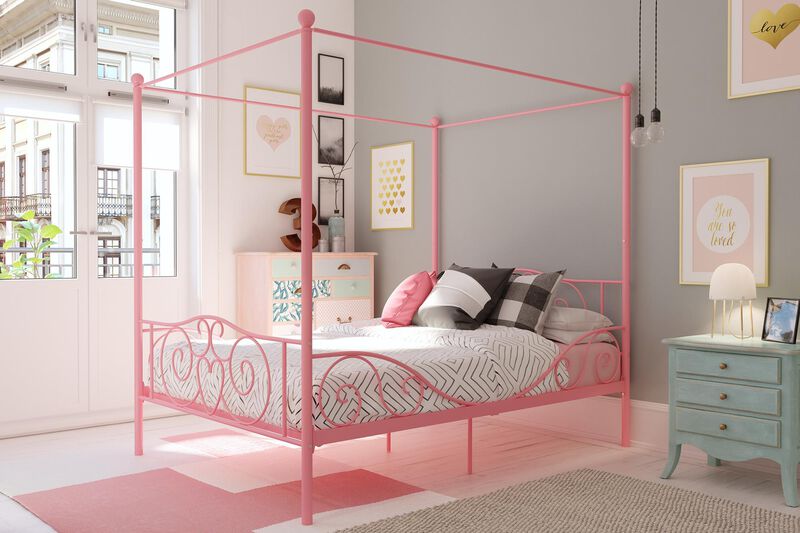 Atwater Living Whimsical Metal Canopy Bed