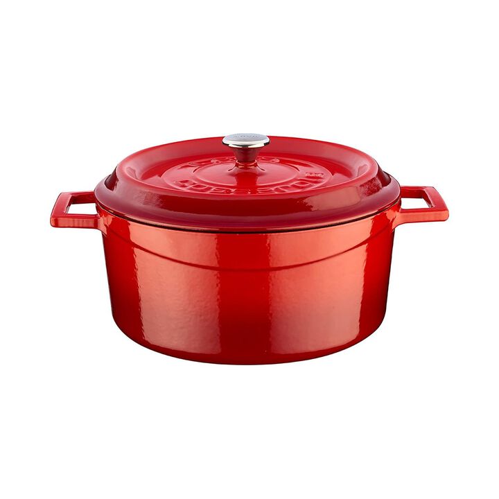 Cast Iron dia.9.5" h:4" 4.75 qt. Round Cast Iron Dutch Oven