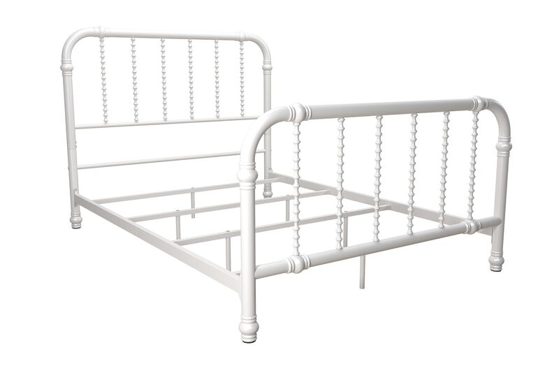 Atwater Living Krissy Full Metal Bed, White