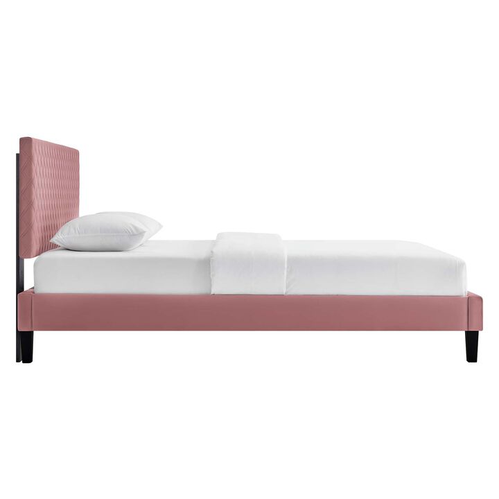 Modway - Garcelle Performance Velvet King Platform Bed