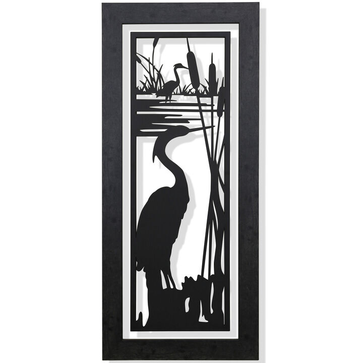 FRAMED METAL EGRETS I