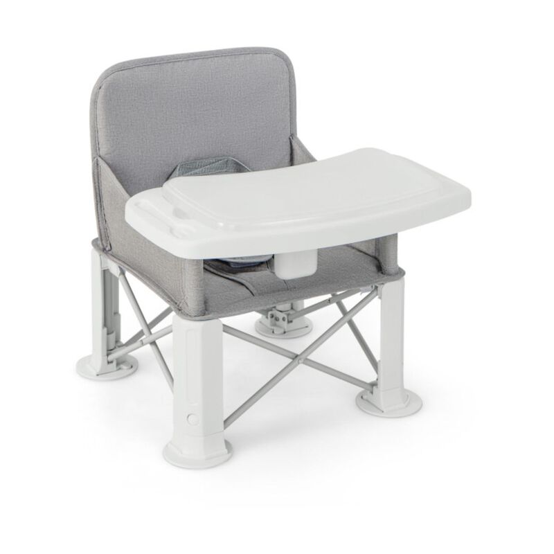 Hivvago Portable Baby Booster Seat with Straps and Double Tray