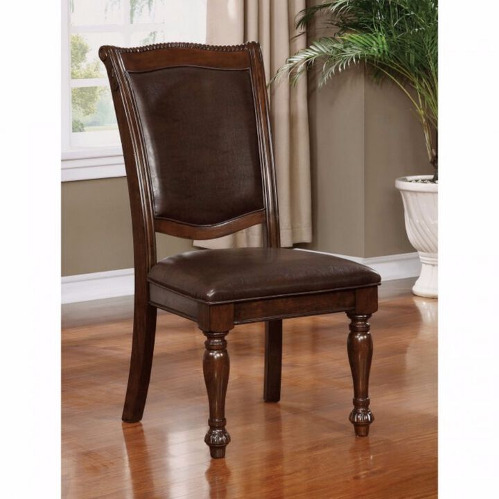 Alpena Traditional Style Side Chair Set Of 2-Benzara