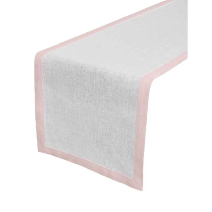 Solino Home 100% Pure Linen Table Runner 14 x 60 Inch | Classic