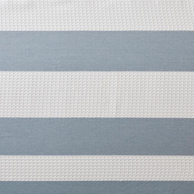 Belen Kox Blue Spa Waffle Shower Curtain, Belen Kox