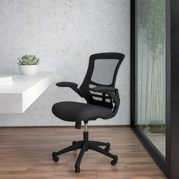 Kelista Desk Chair with Wheels | Swivel Chair with Mid-Back Mesh