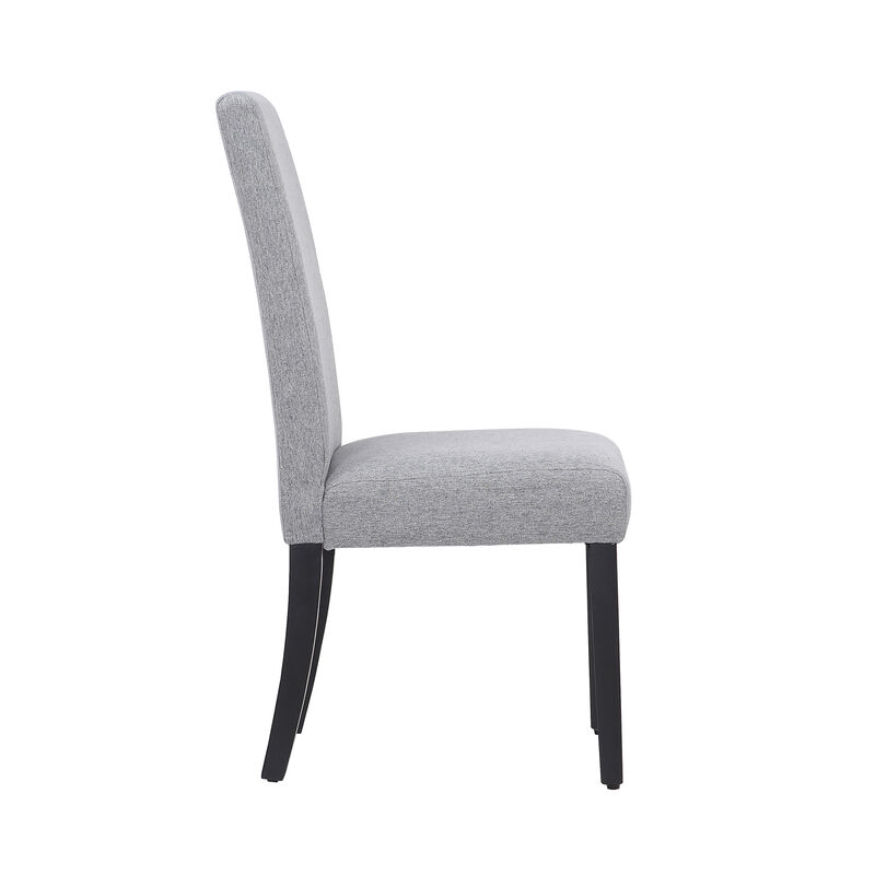 WestinTrends Upholstered Linen Fabric Dining Chair (Set of 2)