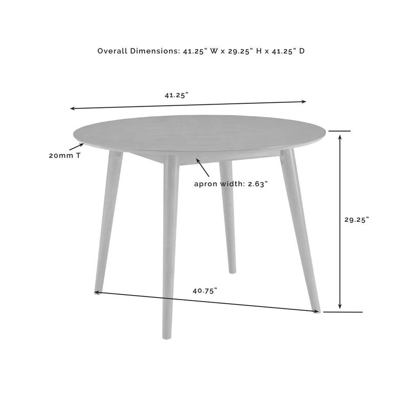 Crosley Furniture Landon Round Dining Table Acorn