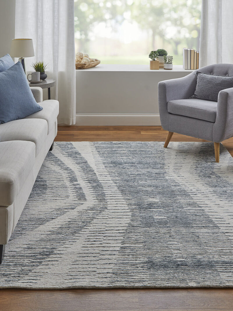 Brighton 69CGF 7'9" x 9'9" Ivory/Blue/Gray Rug