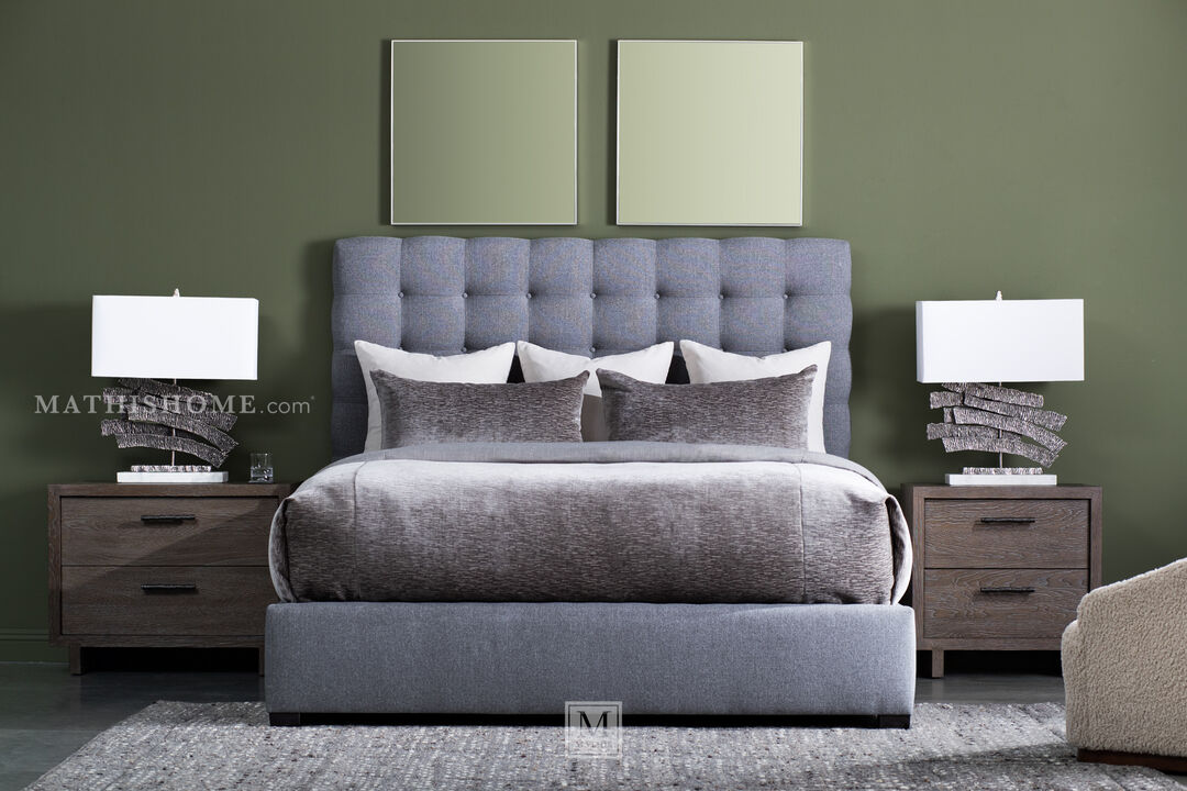 Avery King Fabric Panel Bed