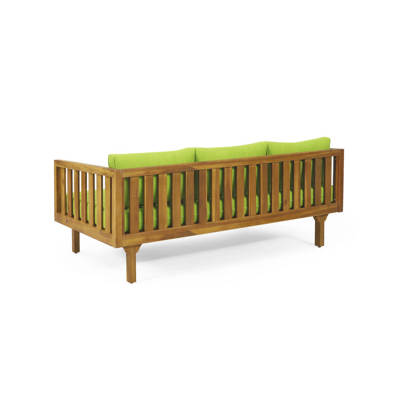 Merax Outdoor Wood Frame 3 Seats Sofa