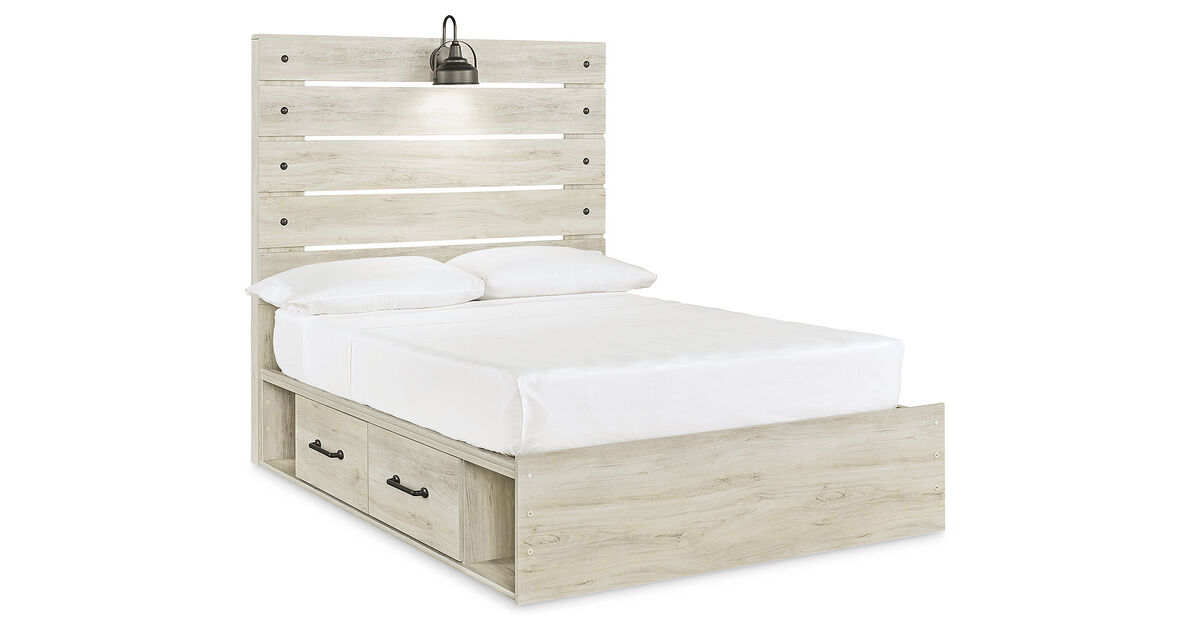 Cambeck Full Panel Bed with 2 Storage Drawers