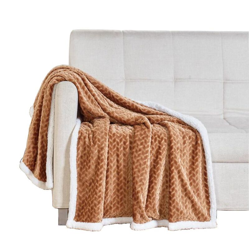 Soft Braided and Comfortable Plush All Season Sherpa 50" X 60"