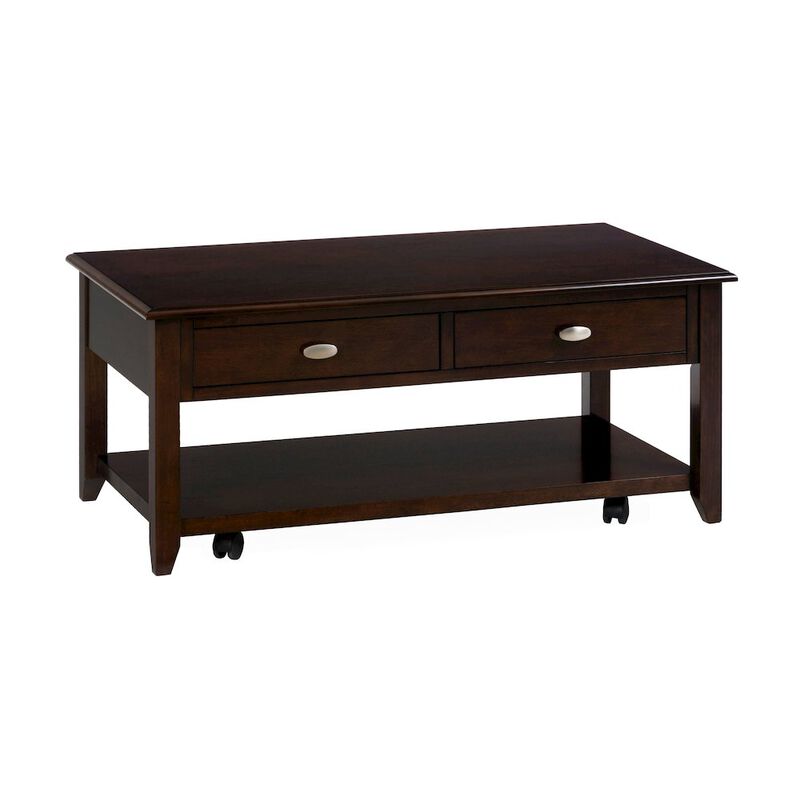 Jofran Merlot Warm Contemporary 44 Coffee Table