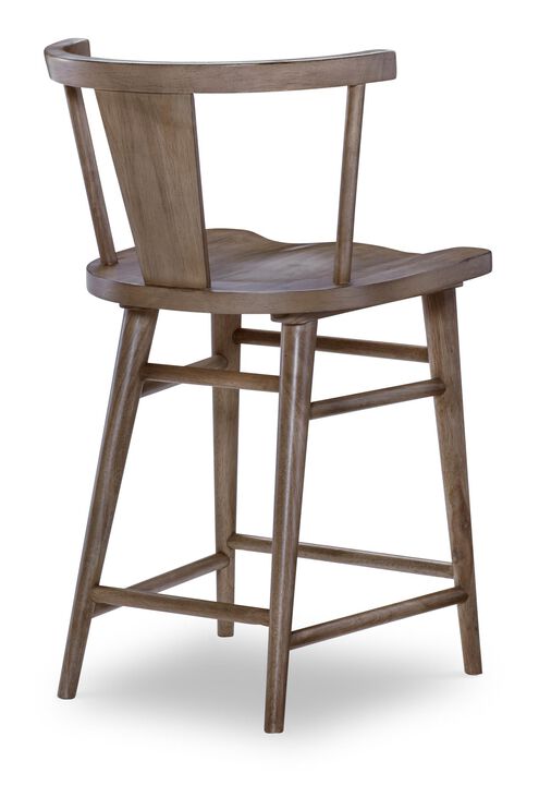 XXX's and OOO's Counter Height Splat Back Chair