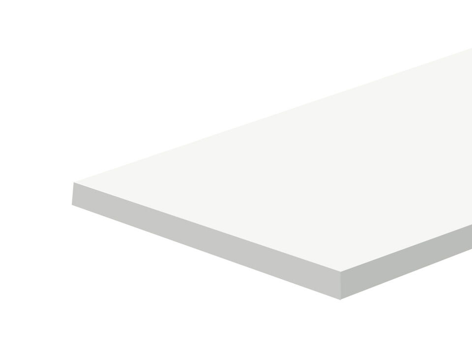 Melamine (MDF) Shelf 24″ Length, 12″ Depth, 3/4″ Thickness- White | Sold in packs of 5 (Non-Returnable)