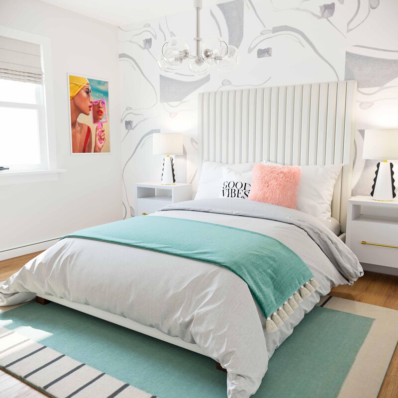 Arabelle Grey Bed in Queen