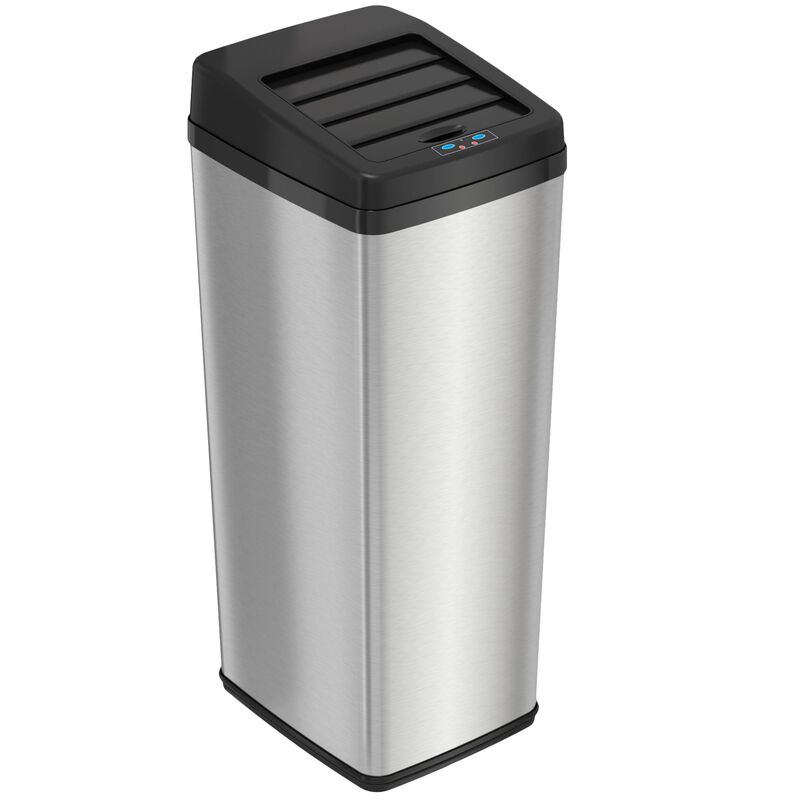 iTouchless 14 Gallon Sliding Lid Sensor Trash Can