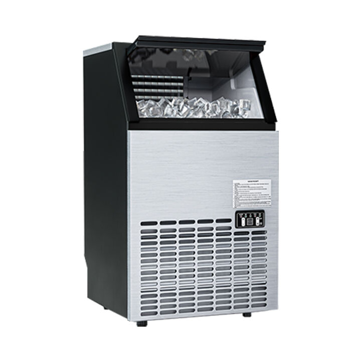 Portable Built-In Stainless Steel Commercial Ice Maker for Home or Office Use