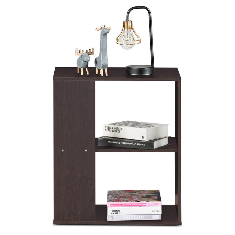 3-Tier Side End Table with Storage Shelves