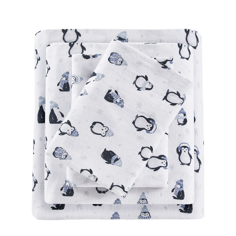 Gracie Mills Atticus Cotton Flannel Printed Sheet Set