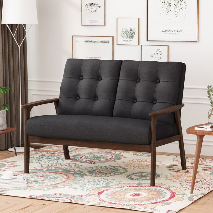 Merax Tufted Loveseat Sofa Accent Sofa