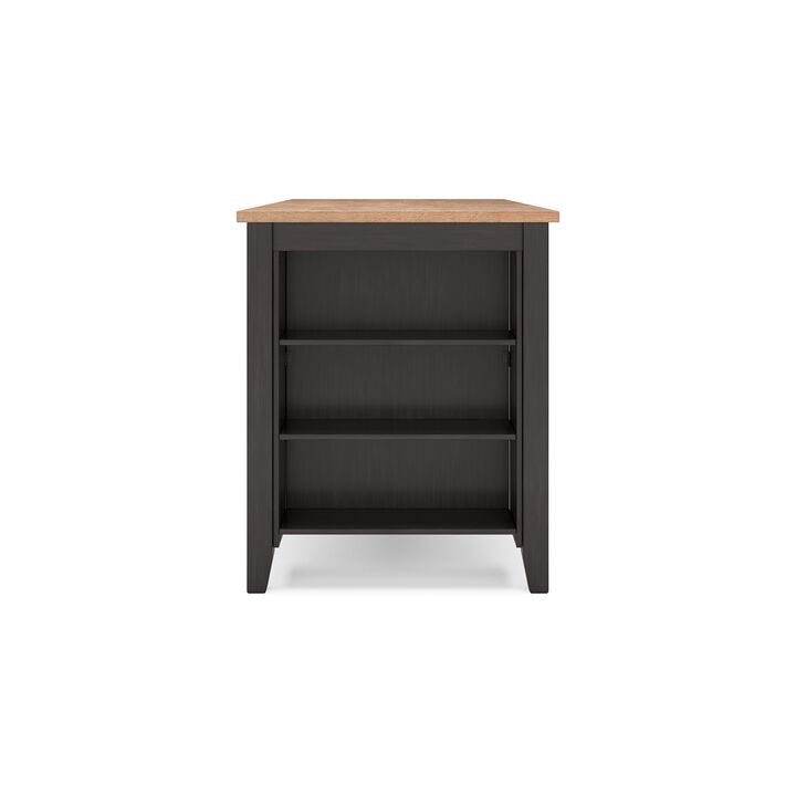 Gasy Counter Height Dining Table, 60 Inch, Brown, Mango Wood Veneer - Benzara