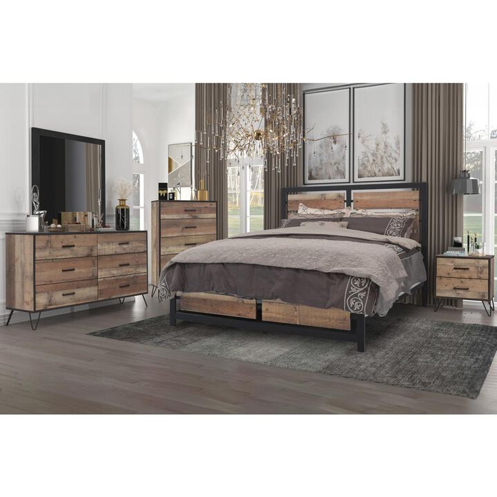 New Classic Furniture Elk River Nightstand- Rustic