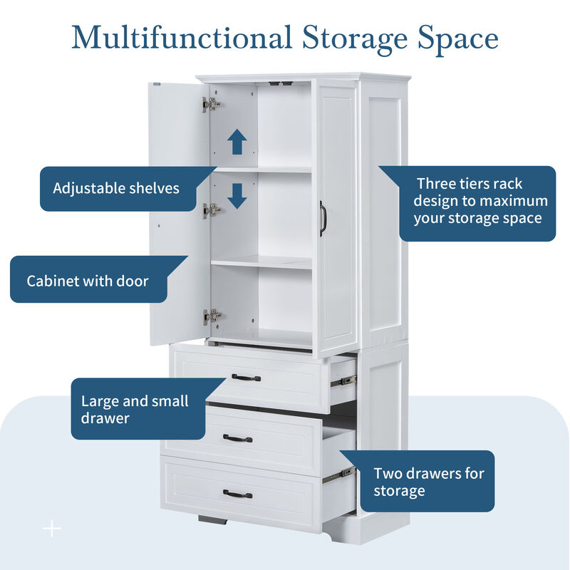 Merax Freestanding Modern Storage Cabinet
