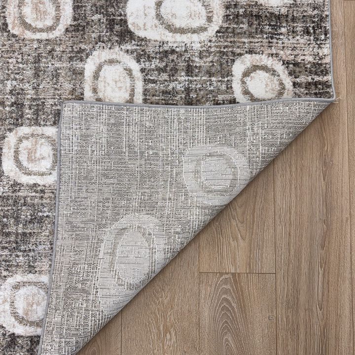 Cadence Abstract Modern Grey Beige Indoor Area Rug