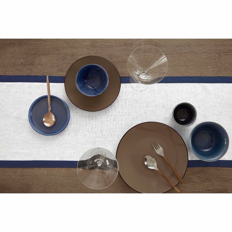 Solino Home 100% Pure Linen Table Runner 14 x 108 Inch | Classic