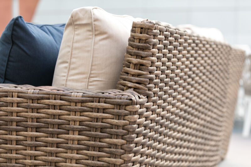 Havana Club Chair in Canvas Flax w/ Self Welt