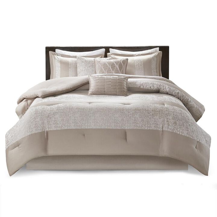 Belen Kox 100% Polyester 7-Piece Chenille Jacquard Comforter Set, Belen Kox
