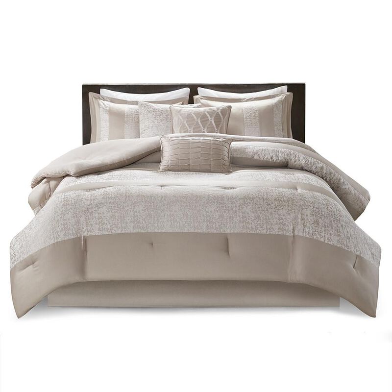 Belen Kox 100% Polyester 7-Piece Chenille Jacquard Comforter Set, Belen Kox