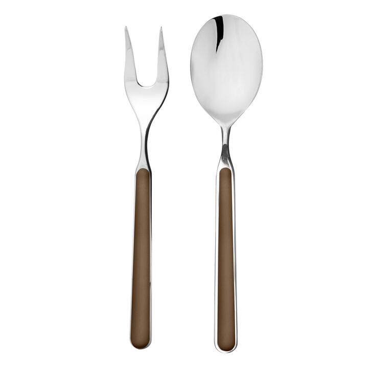 Fantasia 2-Piece Serving Set in Tobacco