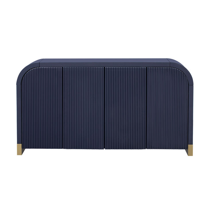 Merax 4-door Panel Cabinet with Adjustable Shelves