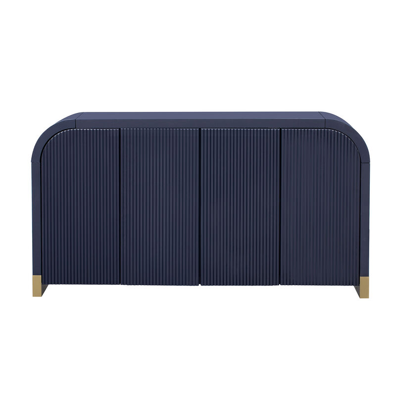 Merax 4-door Panel Cabinet with Adjustable Shelves