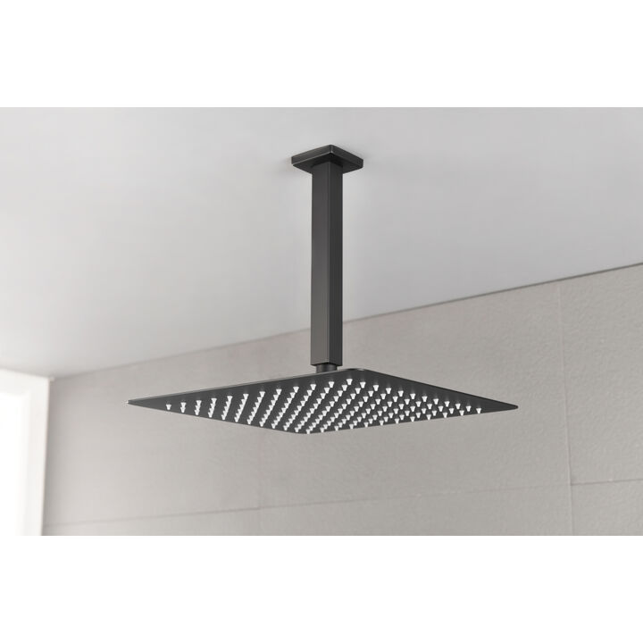 Rain Shower Head High Pressure Rainfall Showerhead Water Saving 0002