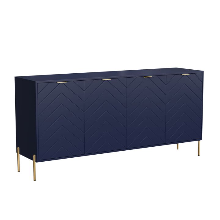 4-Door Accent Cabinet More Large Storage Cabinet