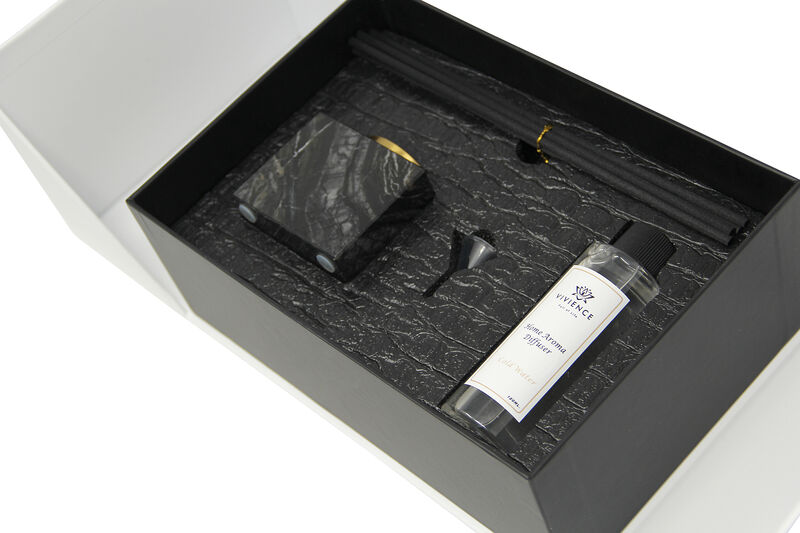 Black Marble Reed Diffuser, "Lily Of The Valley" Scent