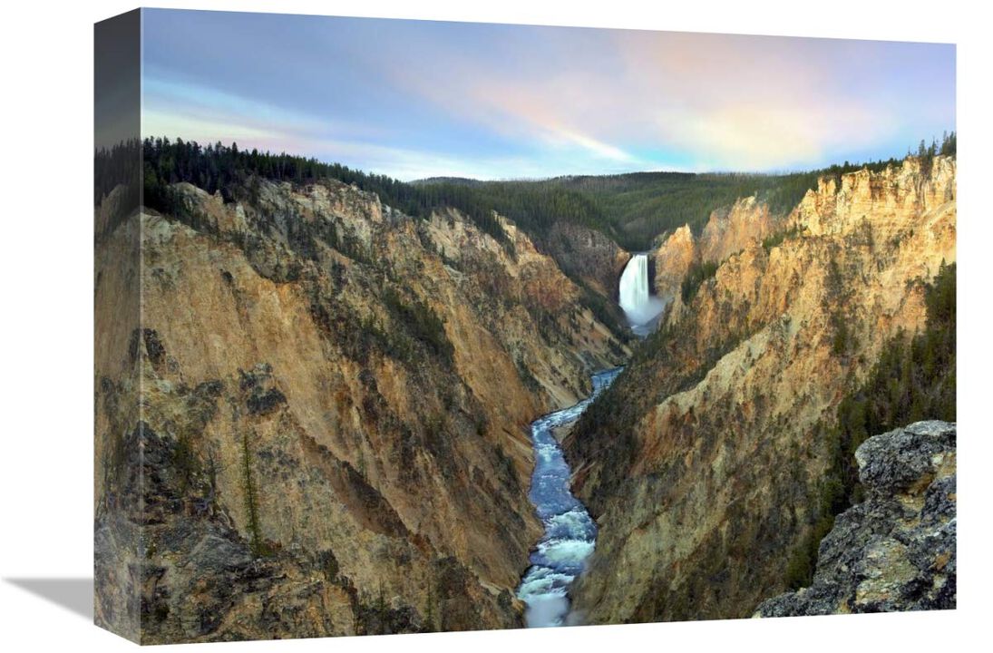 Lower Yellowstone Falls, Yellowstone National Park, Wyoming-Canvas Art-16x12