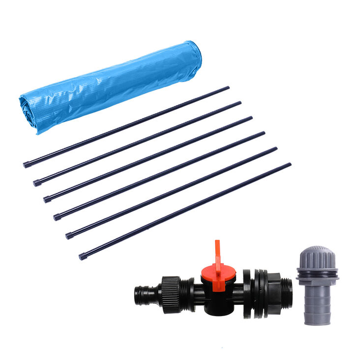 50-Gallon Collapsible Rain Barrel, Foldable Water Collection System