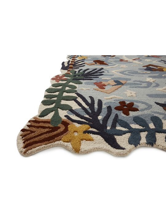 Optimism OPT02 Ocean/Multi 18" x 18" Sample Rug