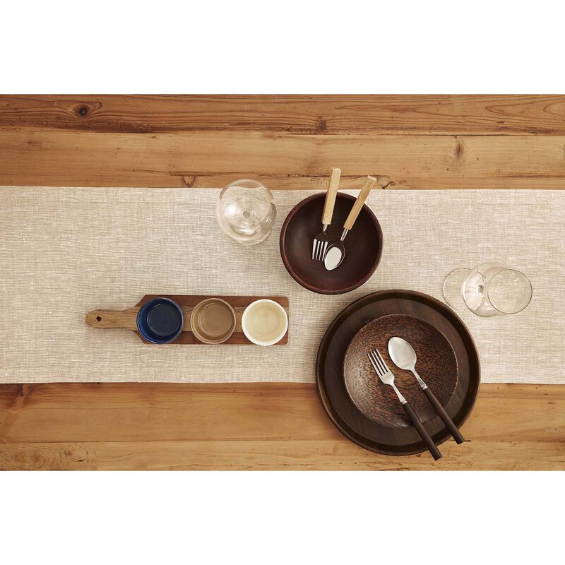 Solino Home 100% Pure Linen Table Runner | Athena for Thanksgiving, Christmas