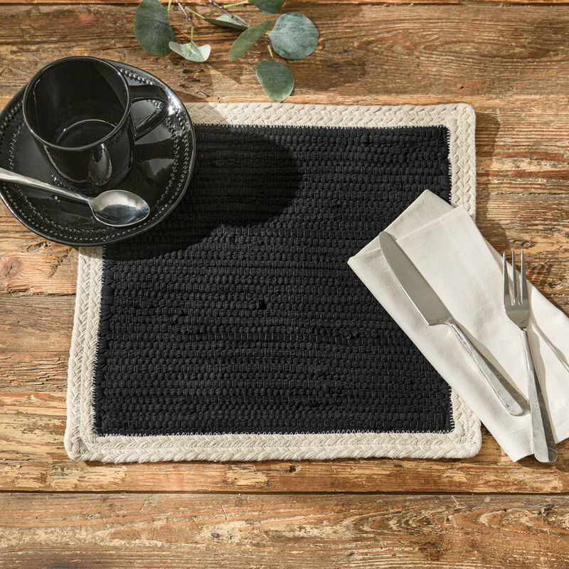 Split P Black Dune Placemat Set of 4