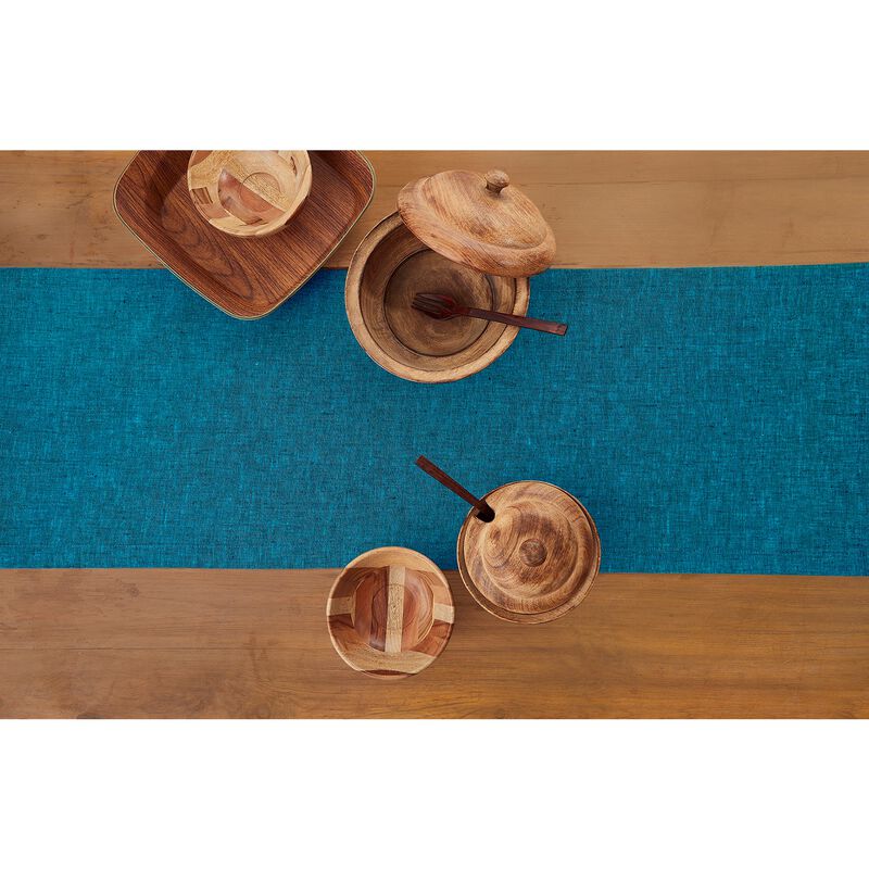 Solino Home 100% Pure Linen Table Runner | Athena for Thanksgiving, Christmas