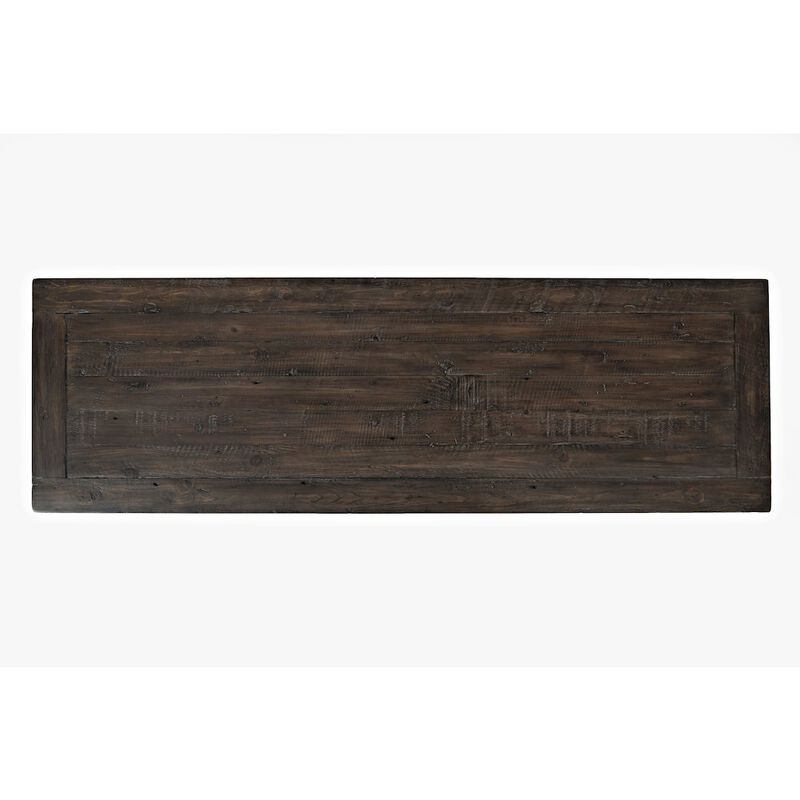 Jofran Madison County Rustic Reclaimed Solid Wood Farmhouse 60 Barn Door Console